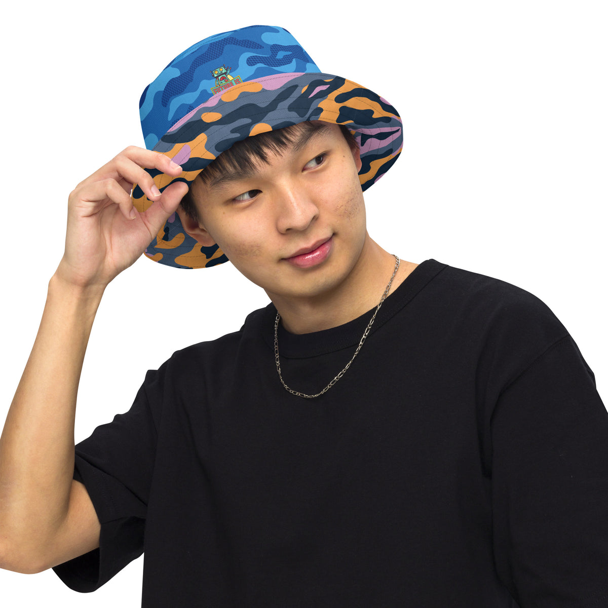 Reversible Urban Camo bucket hat