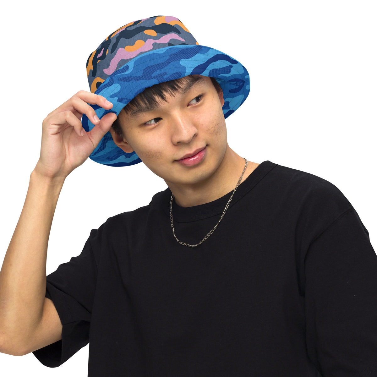 Reversible Urban Camo bucket hat