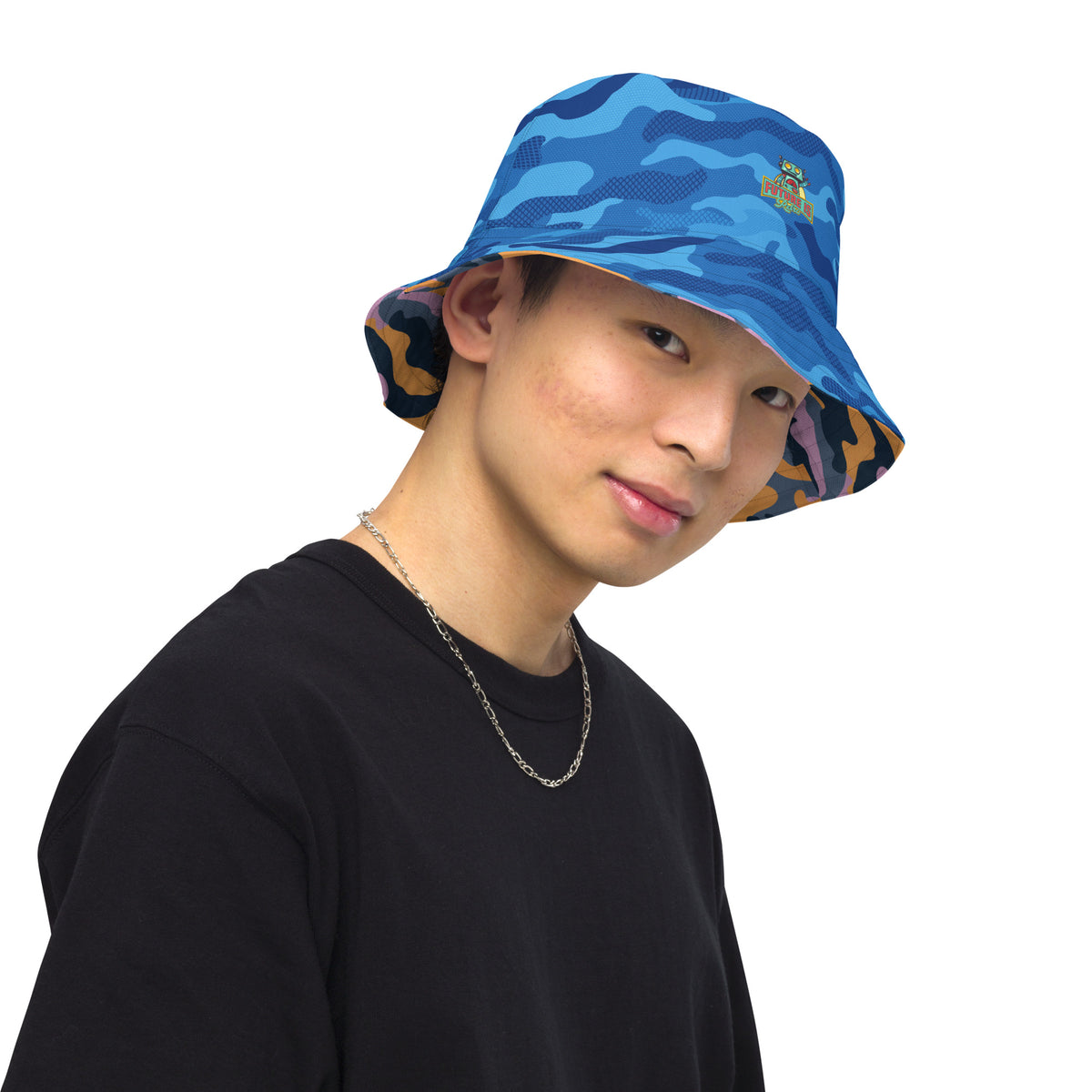 Reversible Urban Camo bucket hat