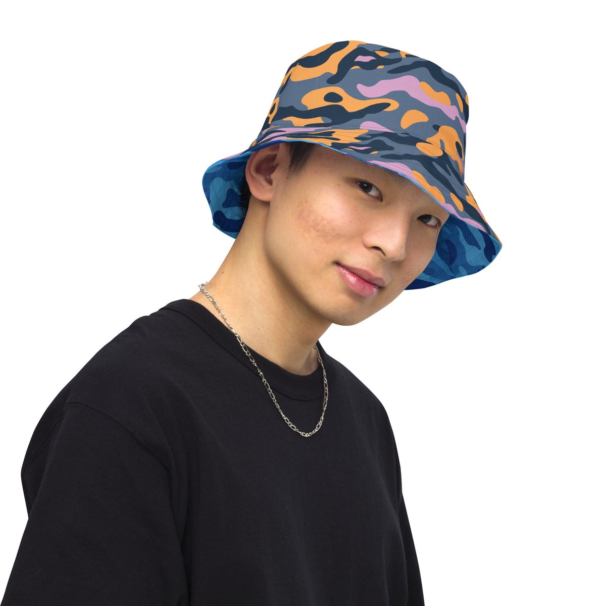 Reversible Urban Camo bucket hat