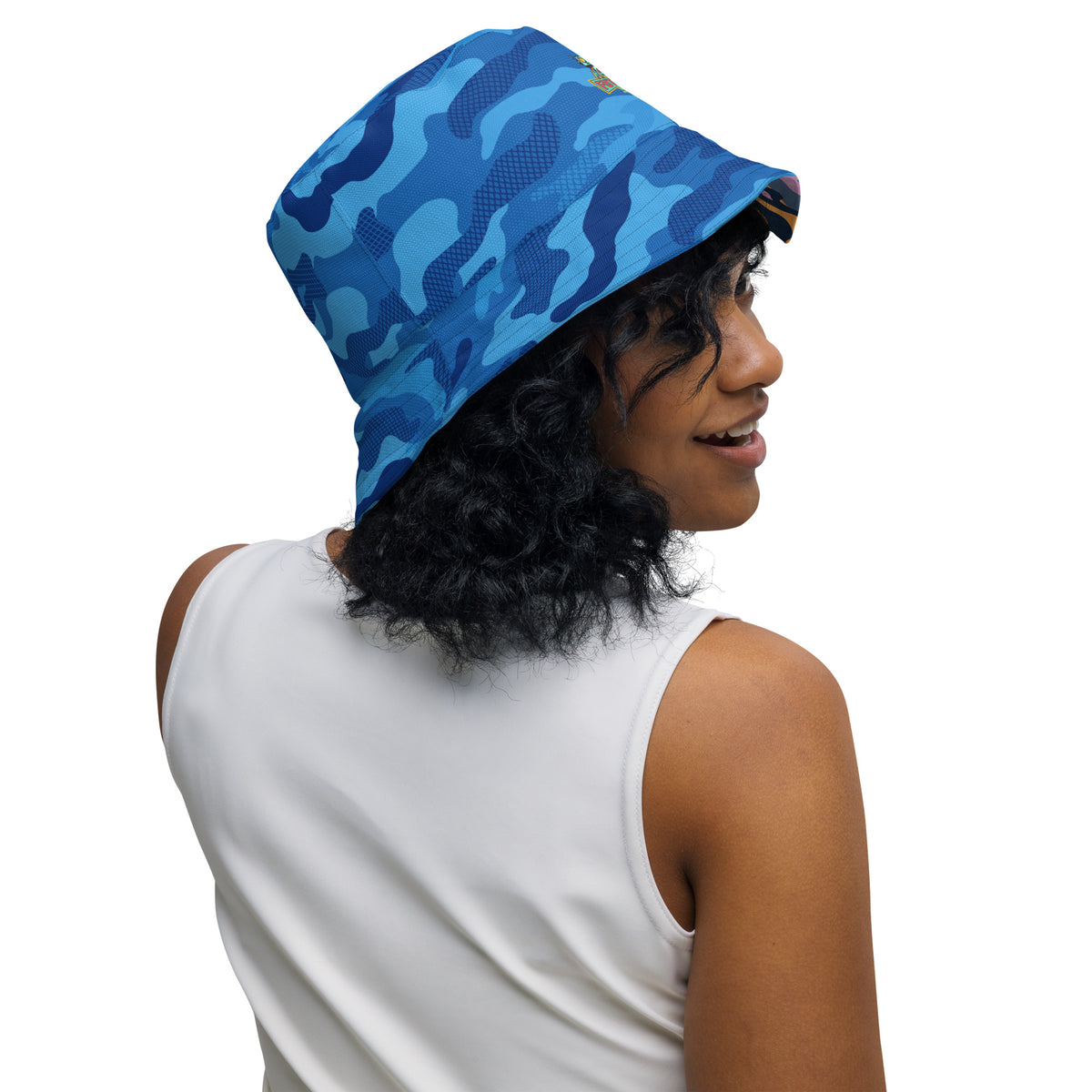Reversible Urban Camo bucket hat