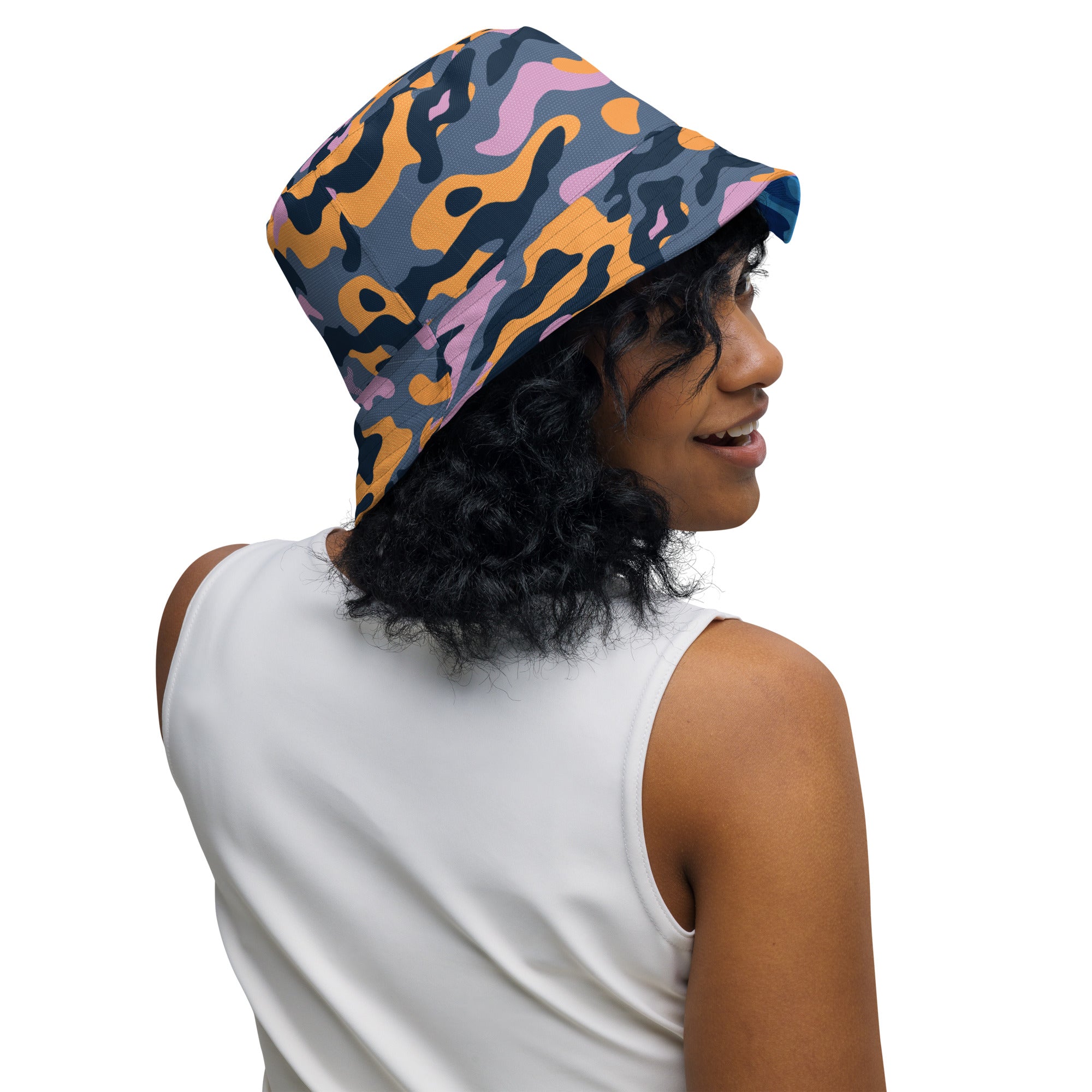 Reversible Urban Camo bucket hat