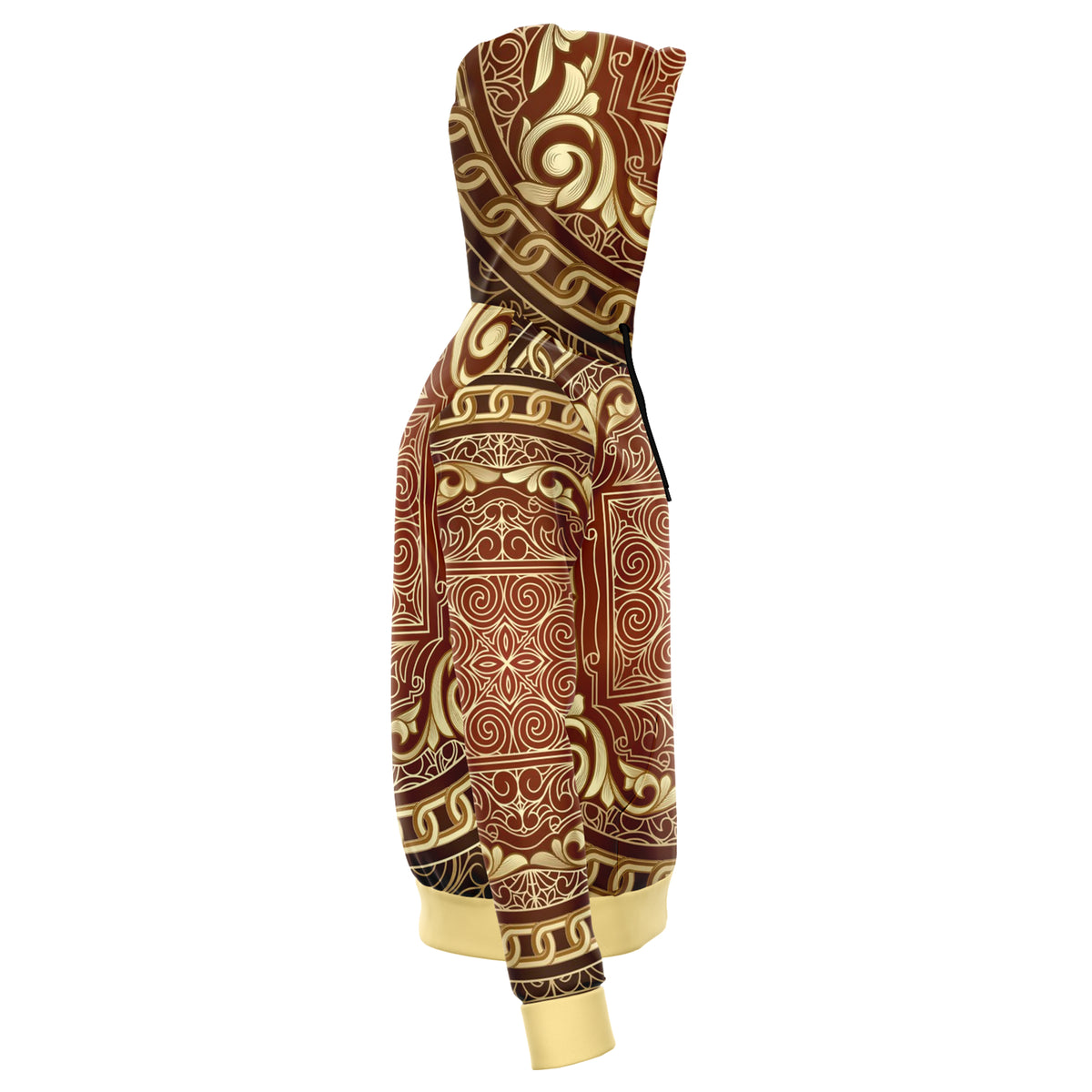 Hoodie zip-up in art deco design