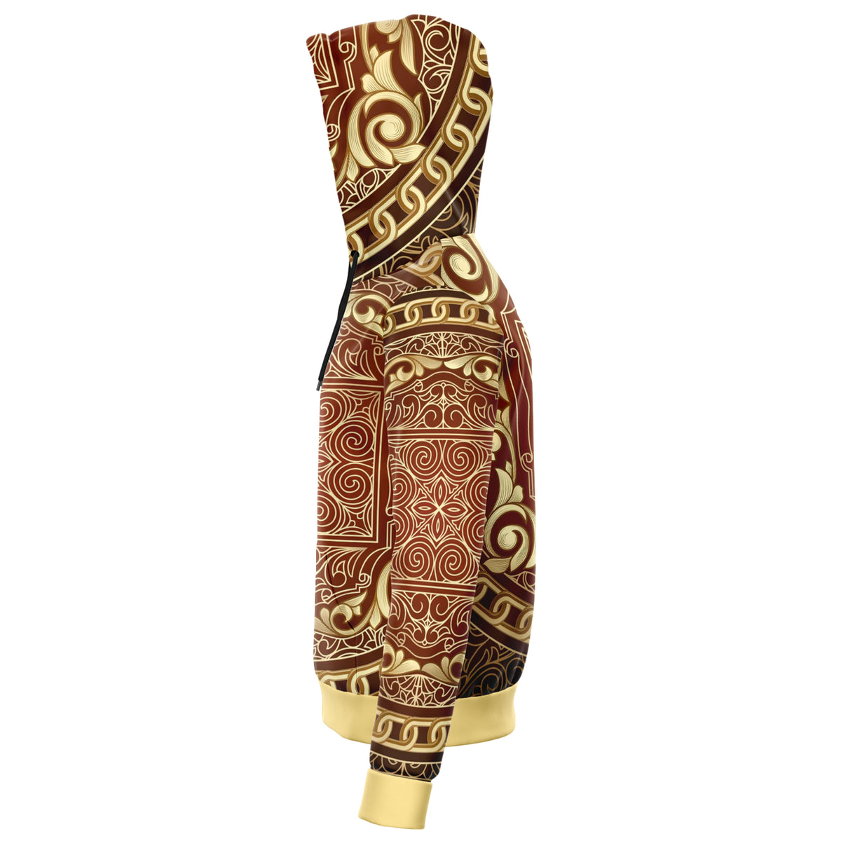 Hoodie zip-up in art deco design