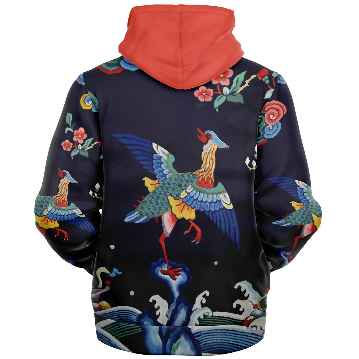 Vintage Chinese Art Hoodie (Chinese crane Rank badge)