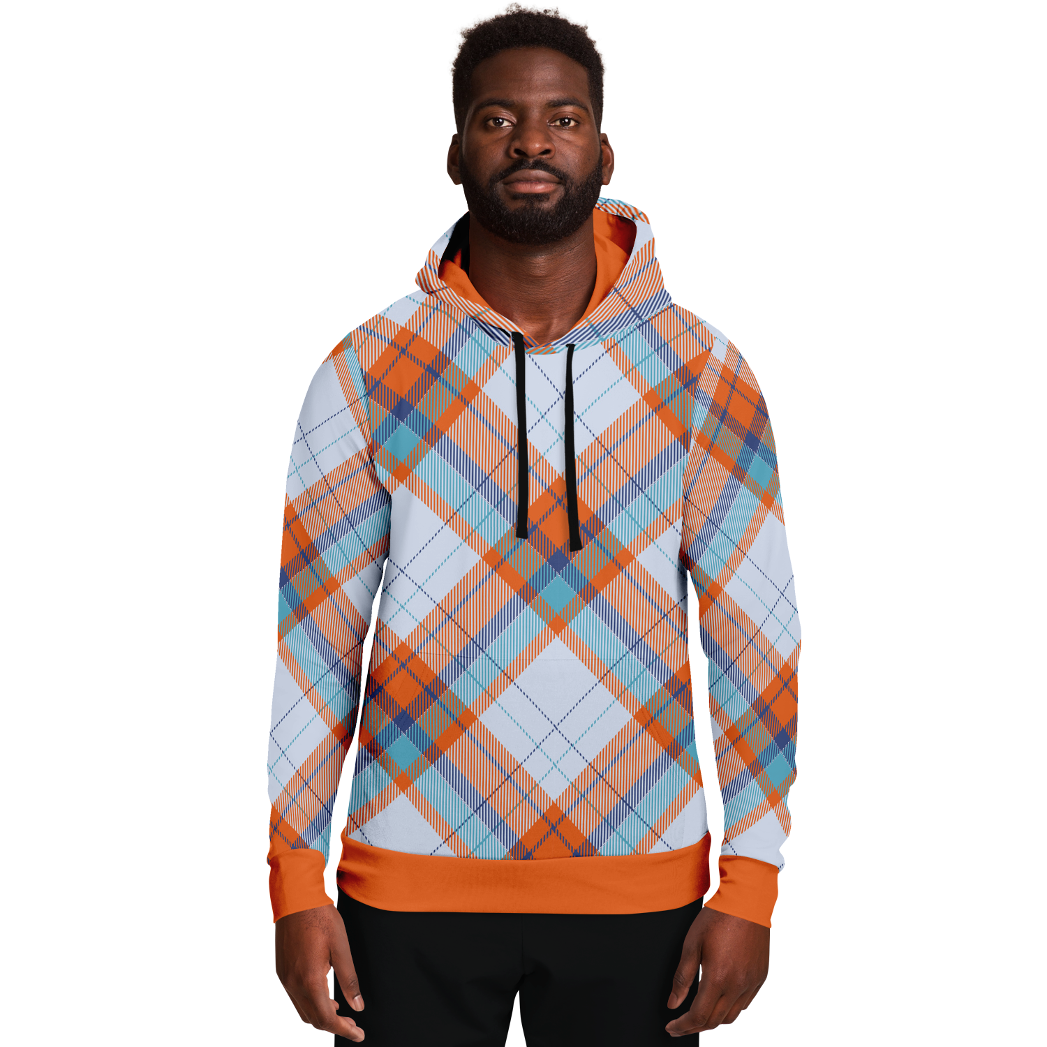 Kapuzenpullover mit Schottenmuster „Sky“ 
