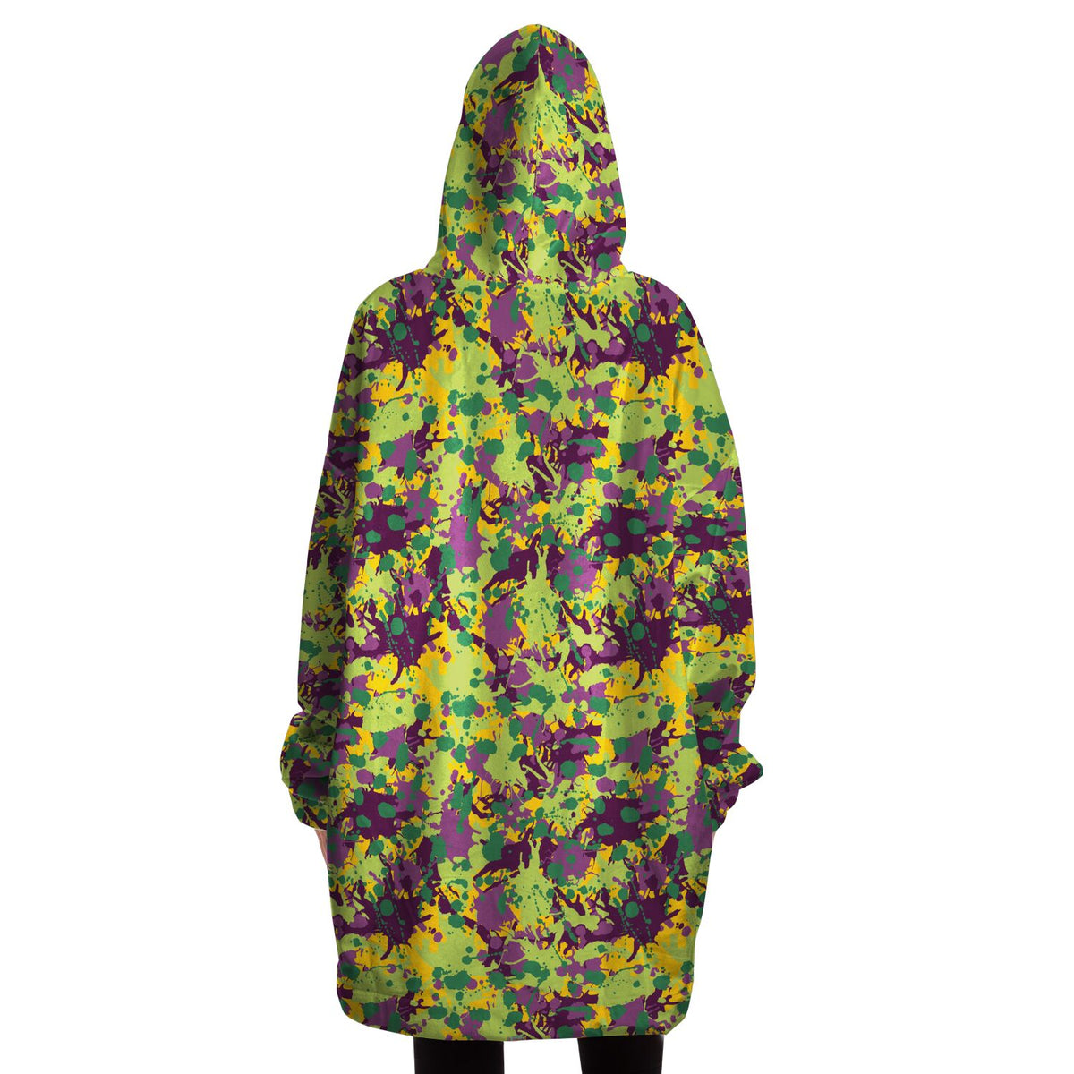 Kuschelige Kapuzendecke mit Kapuze Tintenspritzer 