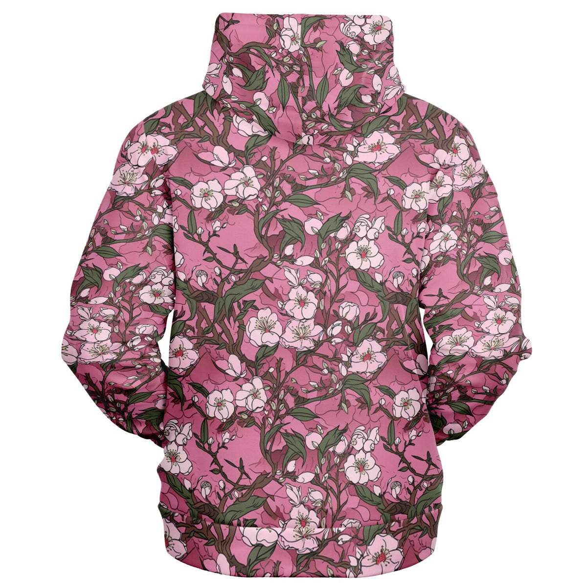 Athletic Zip-Up Hoodie Cherry Blossom