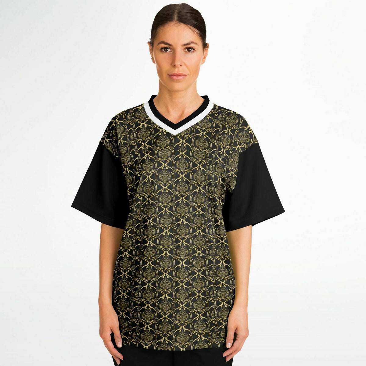 Football Jersey - Art Nouveau Black and Gold