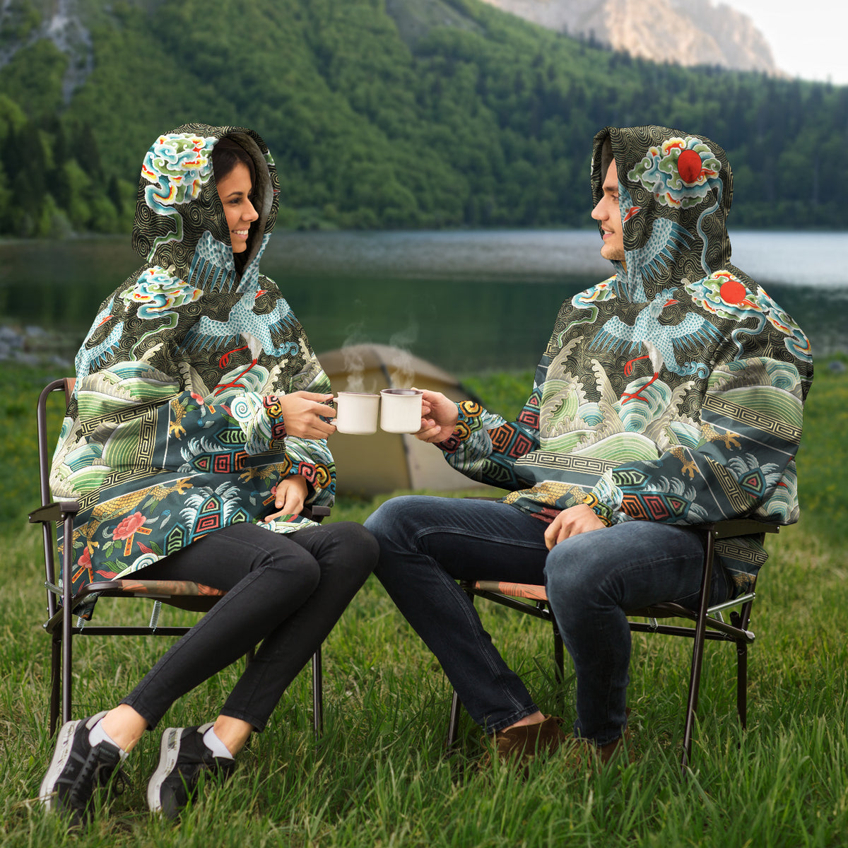 The Art Nouveau Snug Hoodie- Great for Loungewear or Festival wear