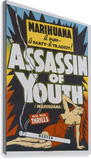 Attentäter der Jugend Vintage Anti-Drogen-Propaganda