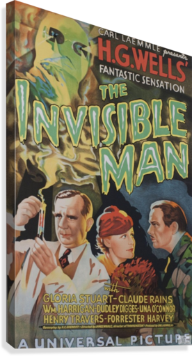 The Invisible Man Universal Picture Carl Laemmle vintage movie poster ...