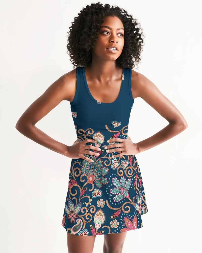 Art Deco Paisley Women's Racerback Dress