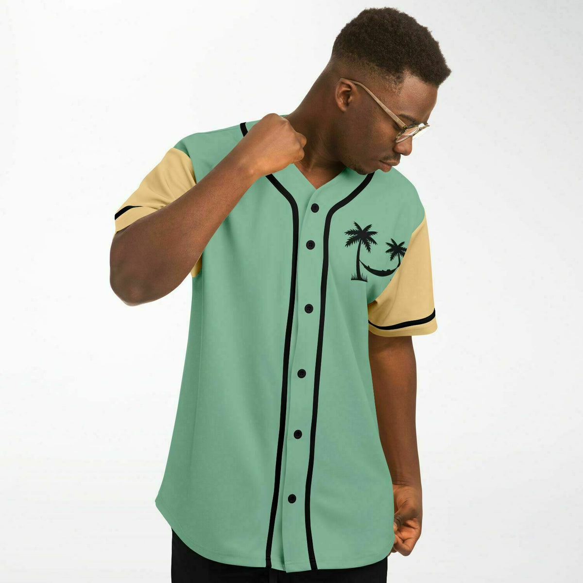 Baseball Jersey 50s Tropic, Retro Baseball Jersey