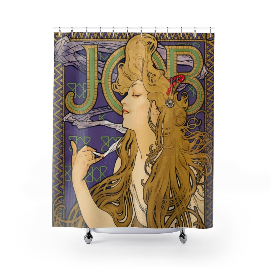 Art Nouveau Shower Curtain Alphonse Mucha