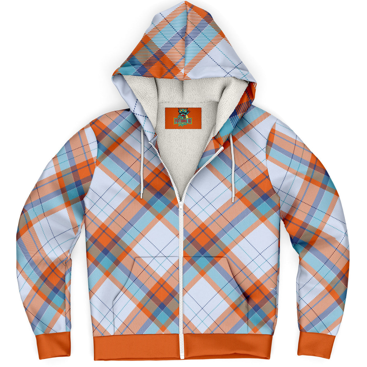 Sky Tartan Microfleece Hoodie