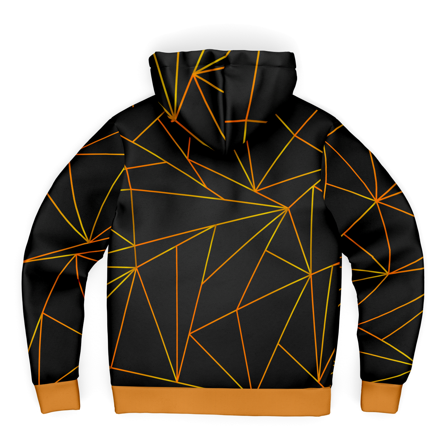 Microfleece Art Deco Gold Geometry Hoodie