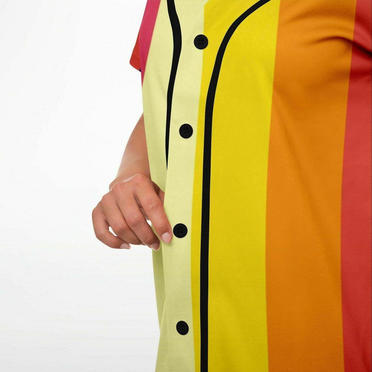 Baseball Jersey Dress Retro 70&#39;s stripe