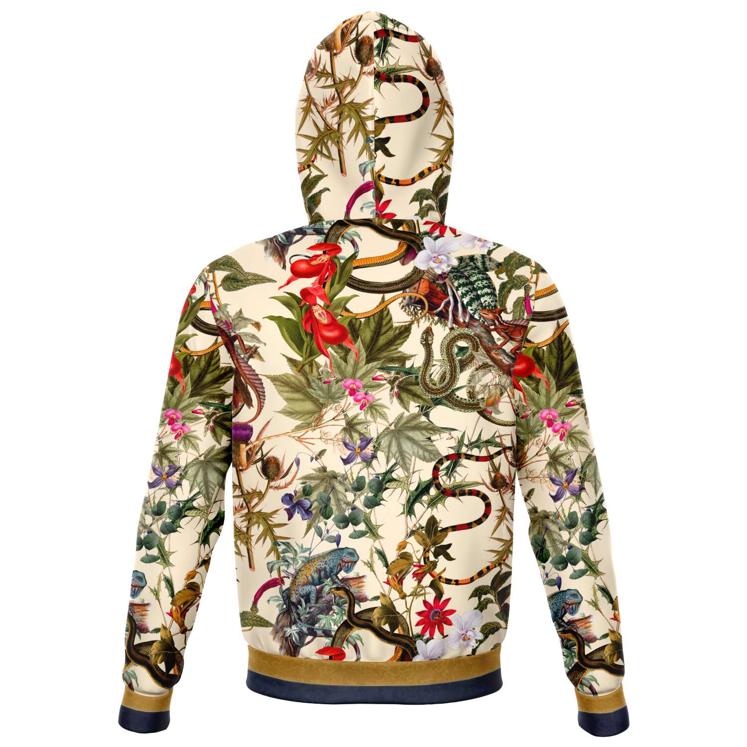 Sweat à capuche lézard baroque