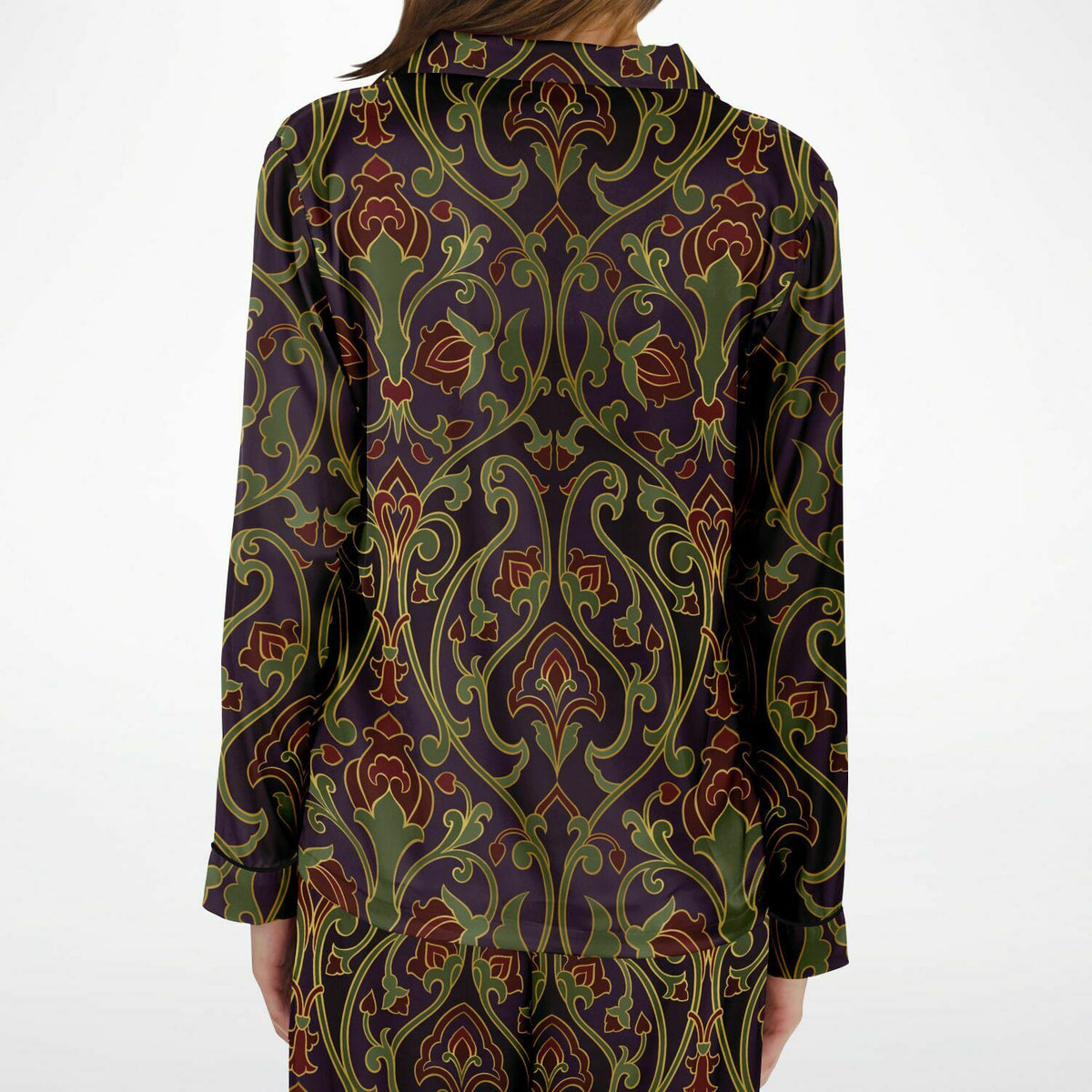 Art Deco Satin-Pyjama für Damen 