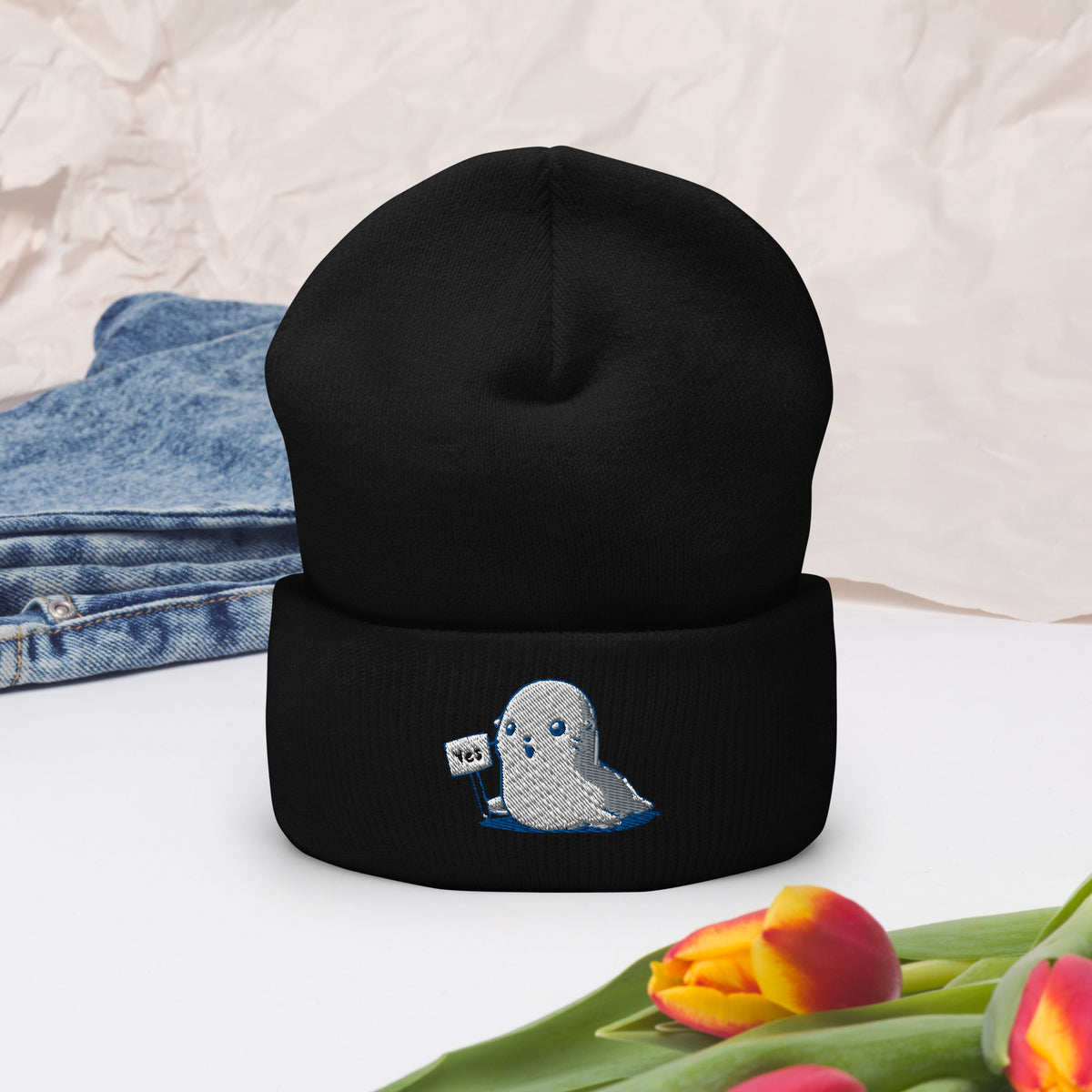 Seal of Approval Cuffed Beanie