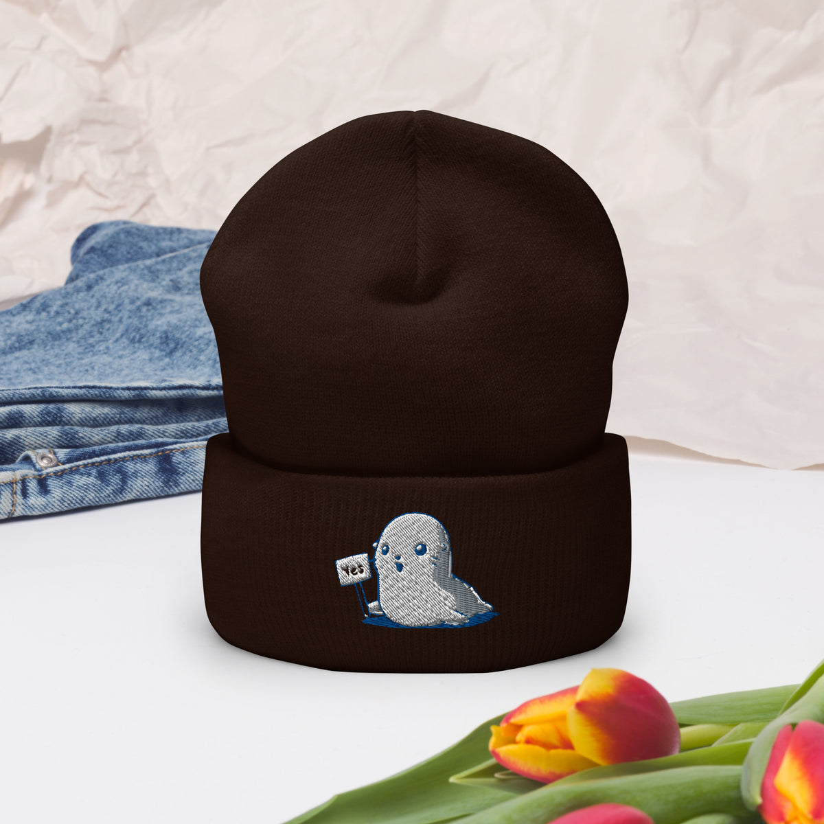 Seal of Approval Cuffed Beanie