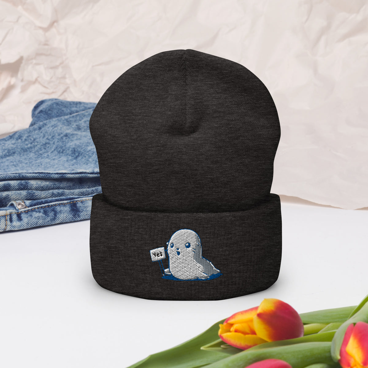 Seal of Approval Cuffed Beanie