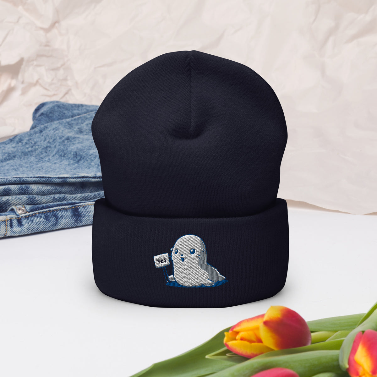 Seal of Approval Cuffed Beanie