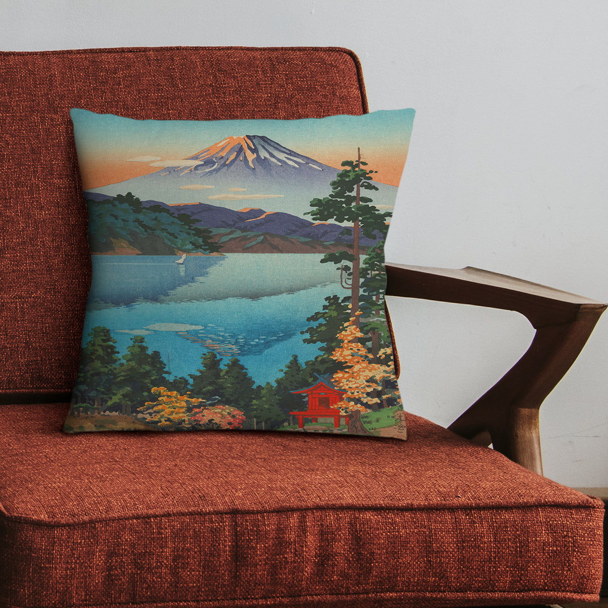 Luxuriöses Wohndekor, japanischer Vintage-Druck