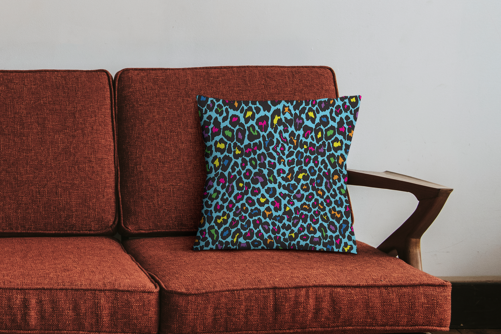 Cushion Cover - 80s Leopard Print