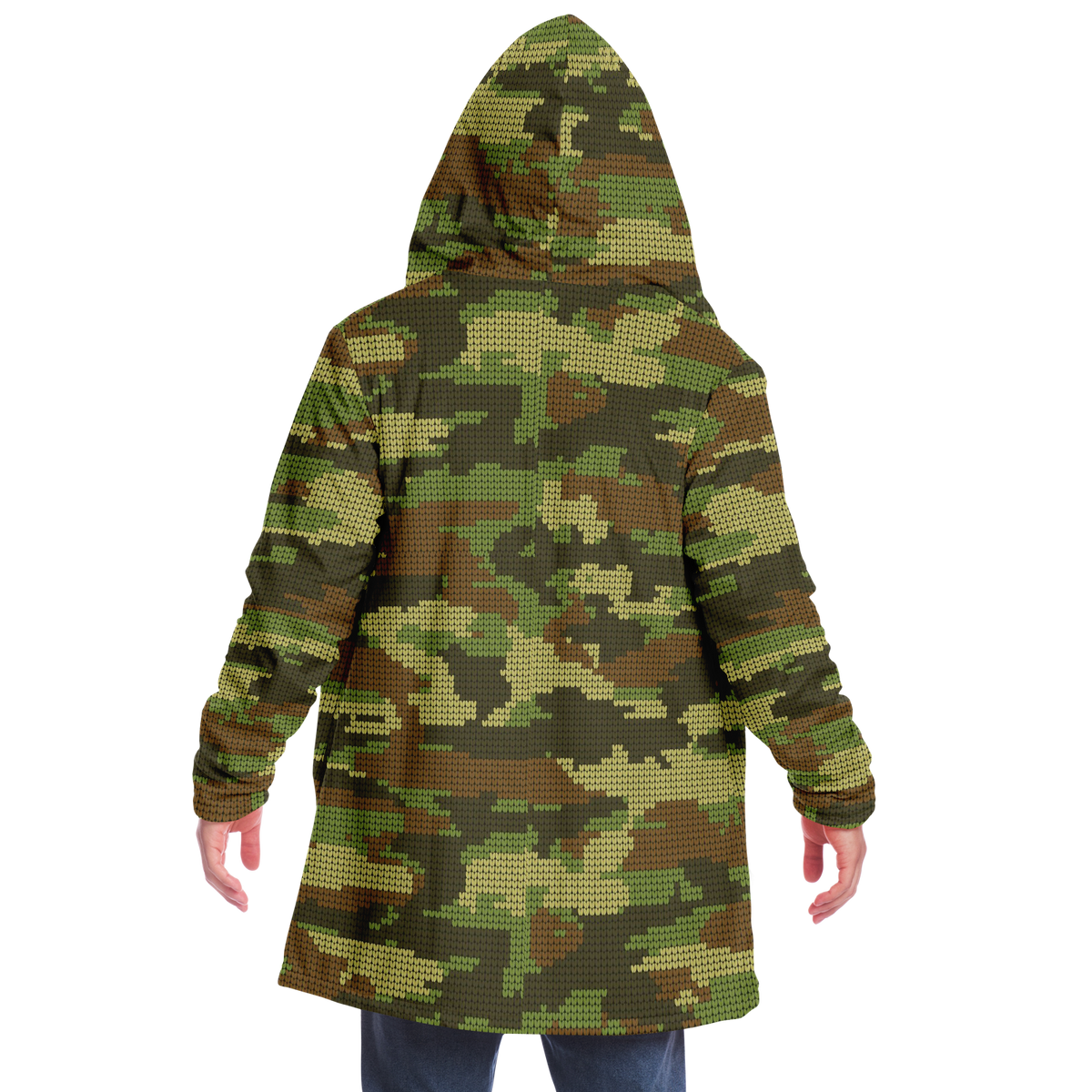 Camo Microfleece Unisex Hooded Cloak