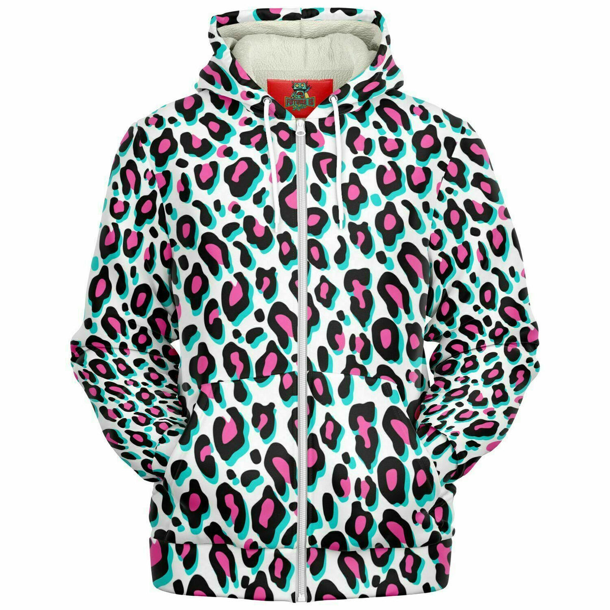 Microfleece Ziphoodie - Snow Leopard