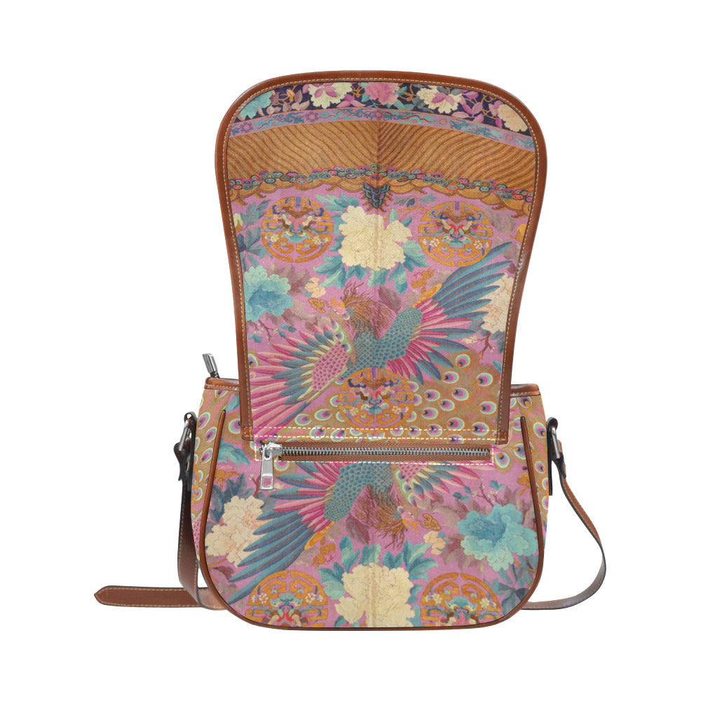Peacock Kimono Saddle bag Saddle Bag/Large