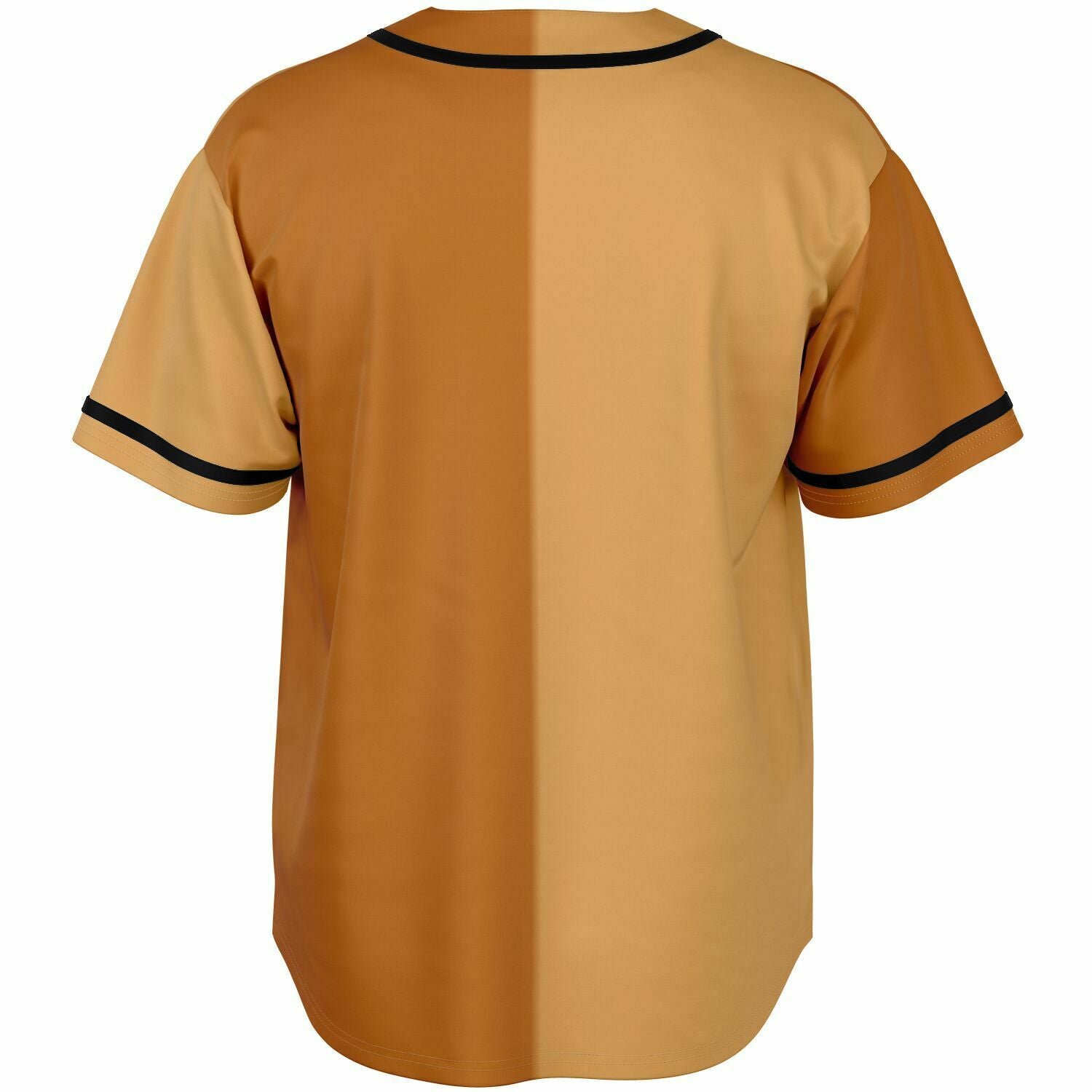 Baseball Jersey golden tan, Retro Baseball Jersey