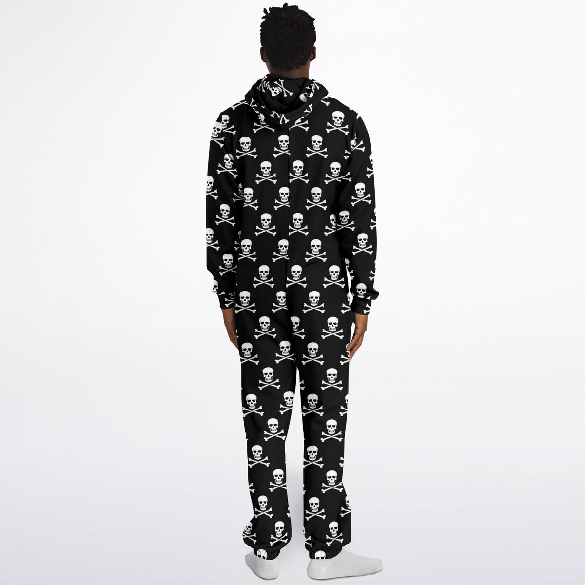 Skull and Bones Gothic Jumpsuit, Gothic Loungewear, Macabre Jumpsuit