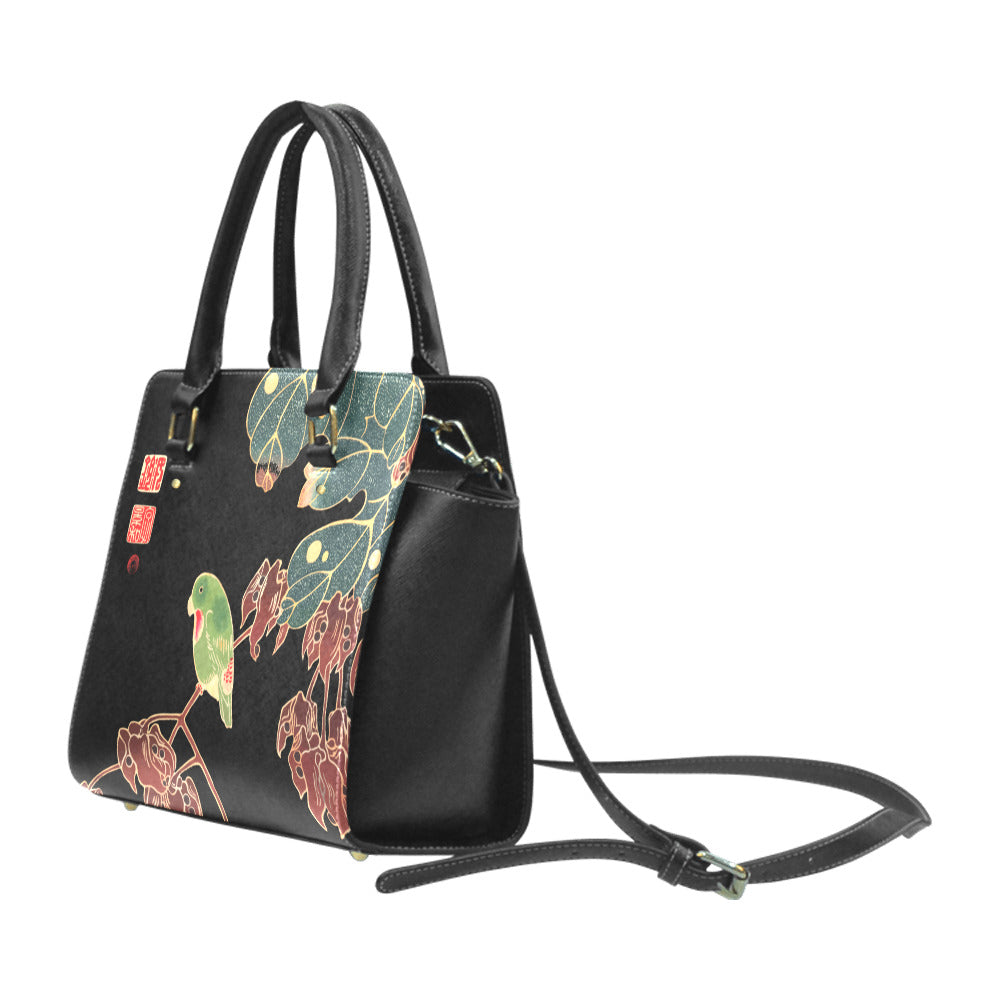 Classic Vegan Leather Handbag The Paroquet Classic Shoulder Handbag