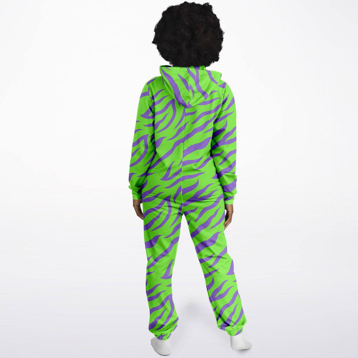 Rave Jumpsuit with pockets Neon Tiger, Loungewear, festival clothing