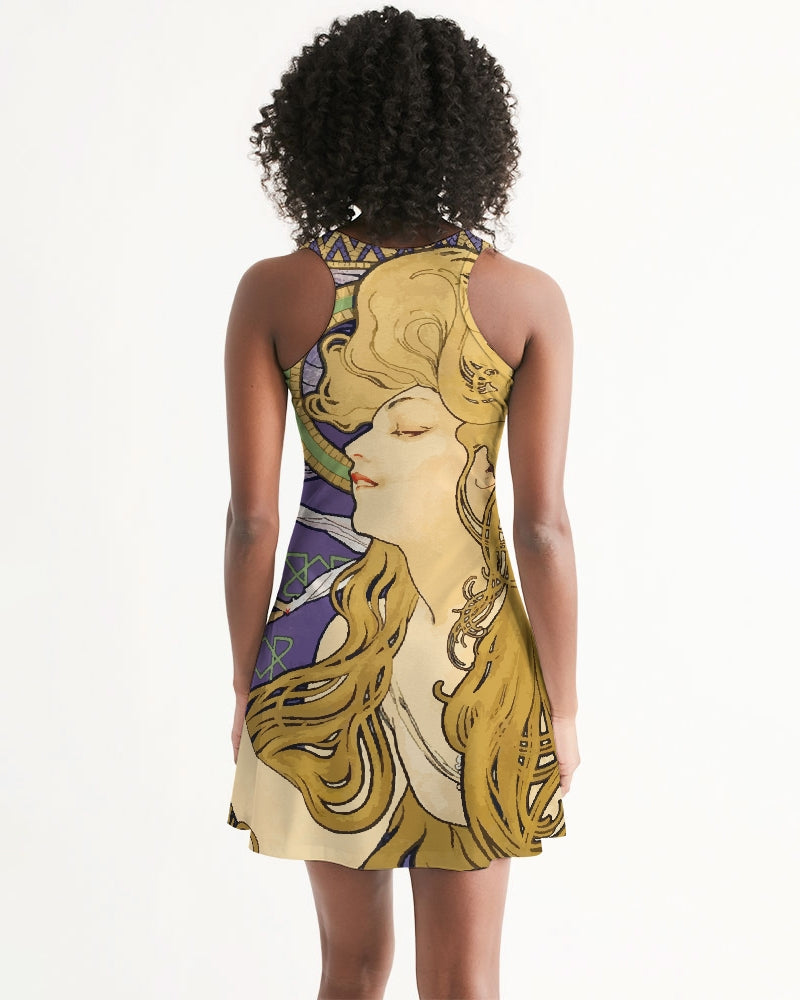Alphonse Mucha Art Nouveau Women&#39;s Racerback Dress