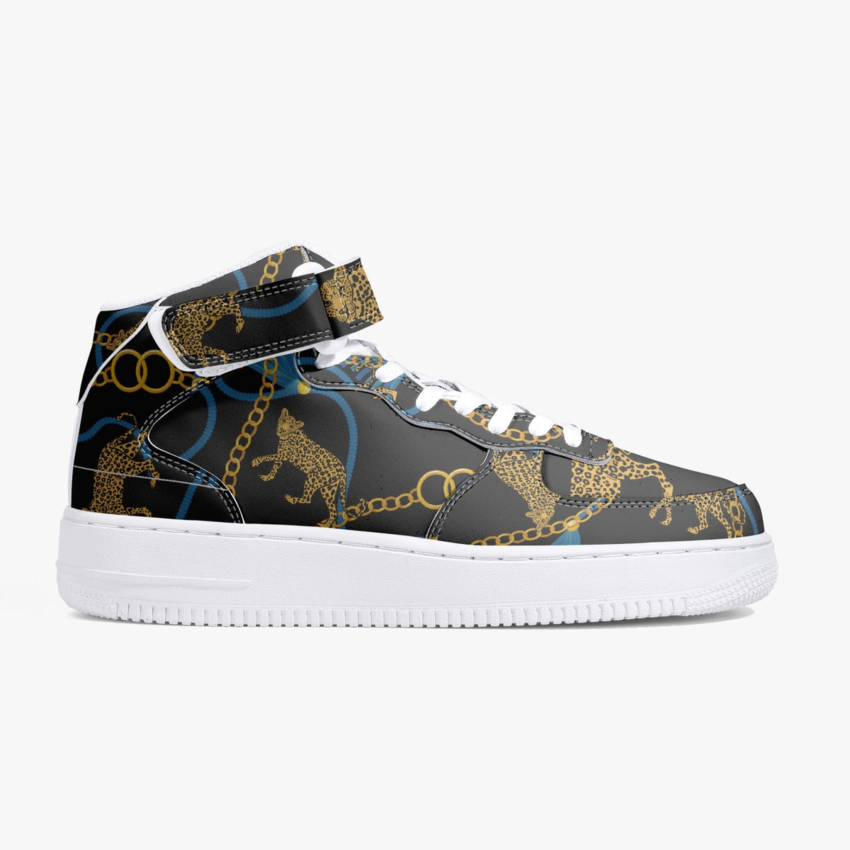 Art Deco Golden Leopard Hi Tops