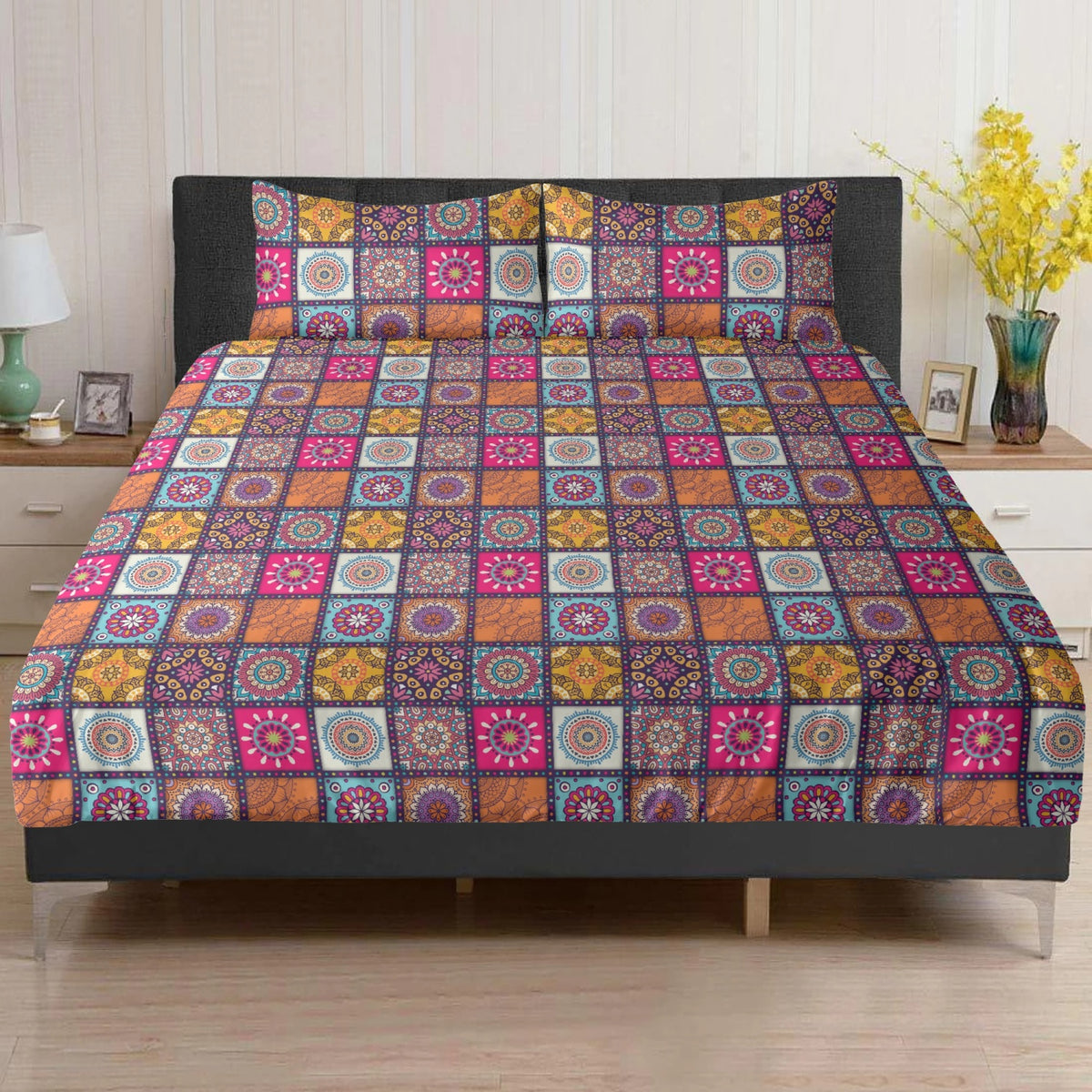 Boho-Bettwäscheset - Twin, Queen oder King