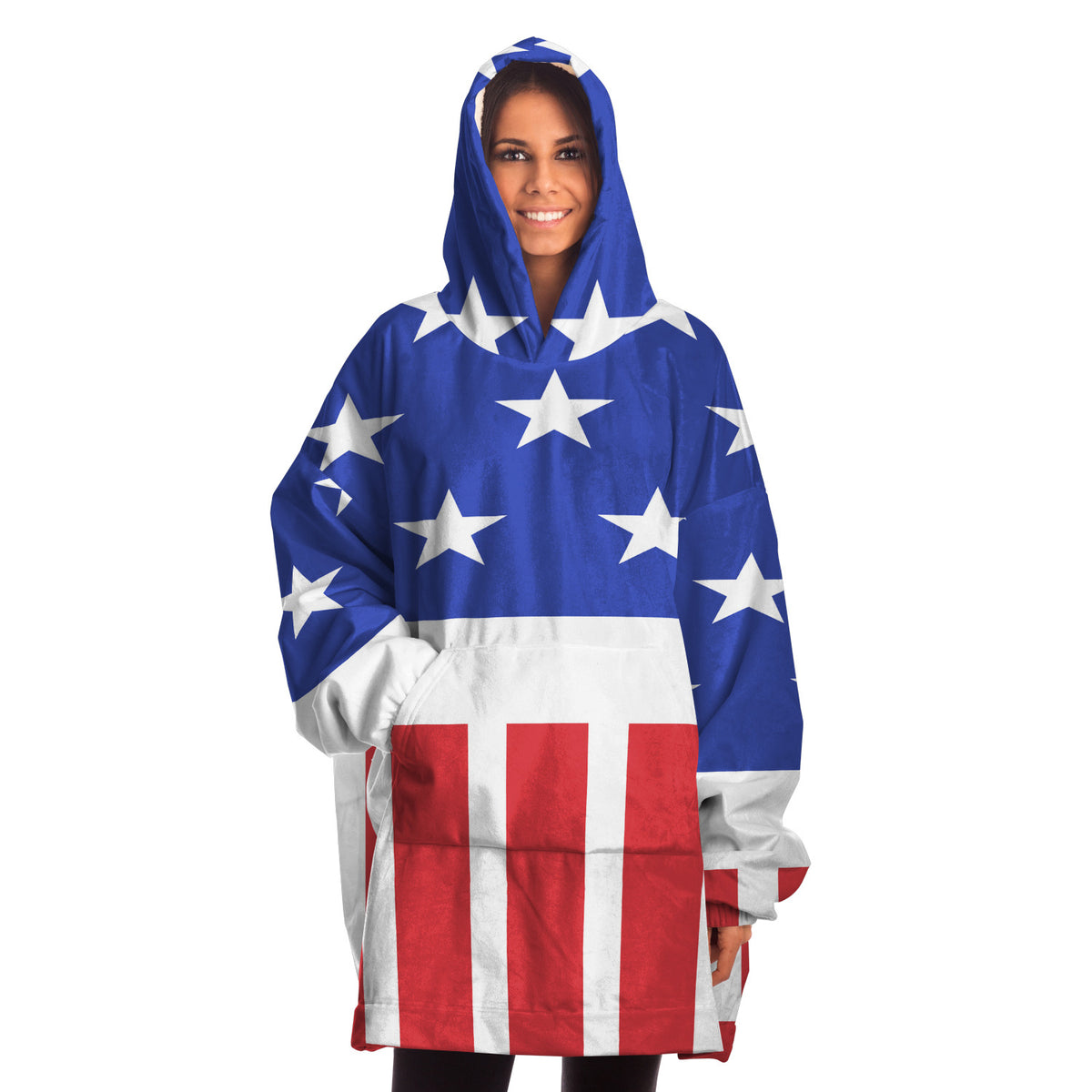 USA Riesen-Kapuzenpullover, Stars and Stripes Riesen-Kapuzenpullover in Übergröße 