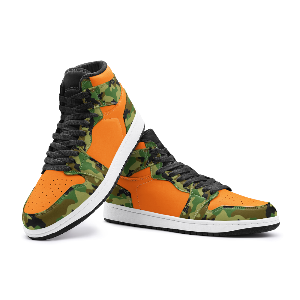 Camo Orange Hi Tops
