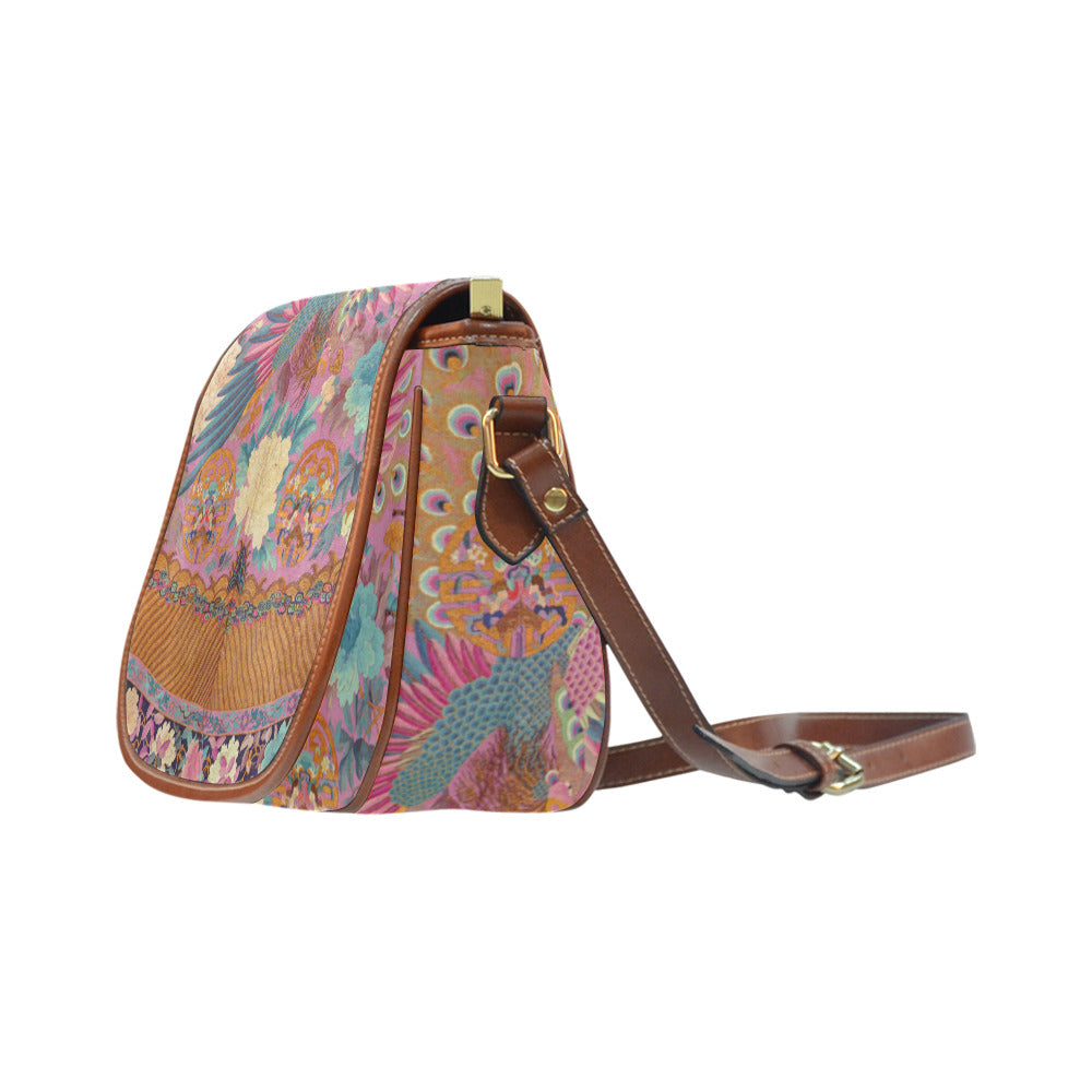 Peacock Kimono Saddle bag Saddle Bag/Large