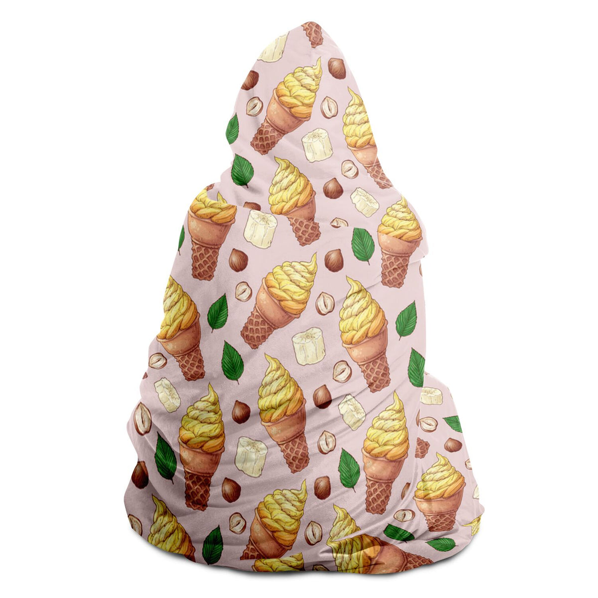 Hooded Blanket - Banana Ice cream
