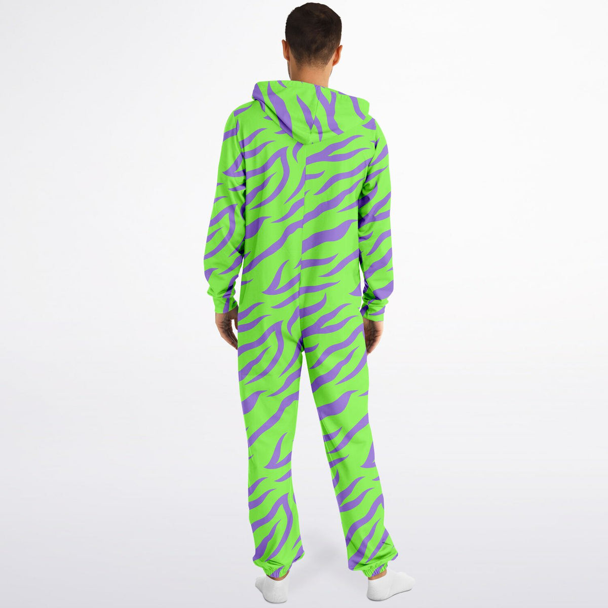 Rave Jumpsuit with pockets Neon Tiger, Loungewear, festival clothing