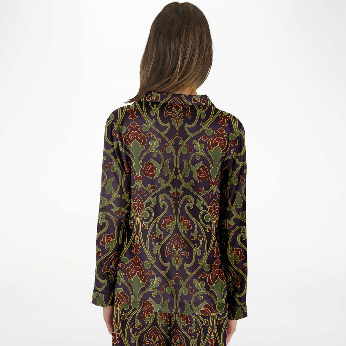 Art Deco Satin-Pyjama für Damen 