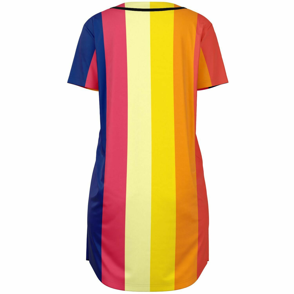 Baseball Jersey Dress Retro 70&#39;s stripe