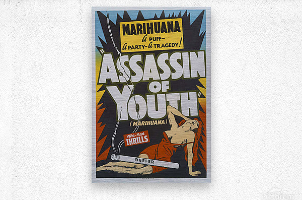 Attentäter der Jugend Vintage Anti-Drogen-Propaganda