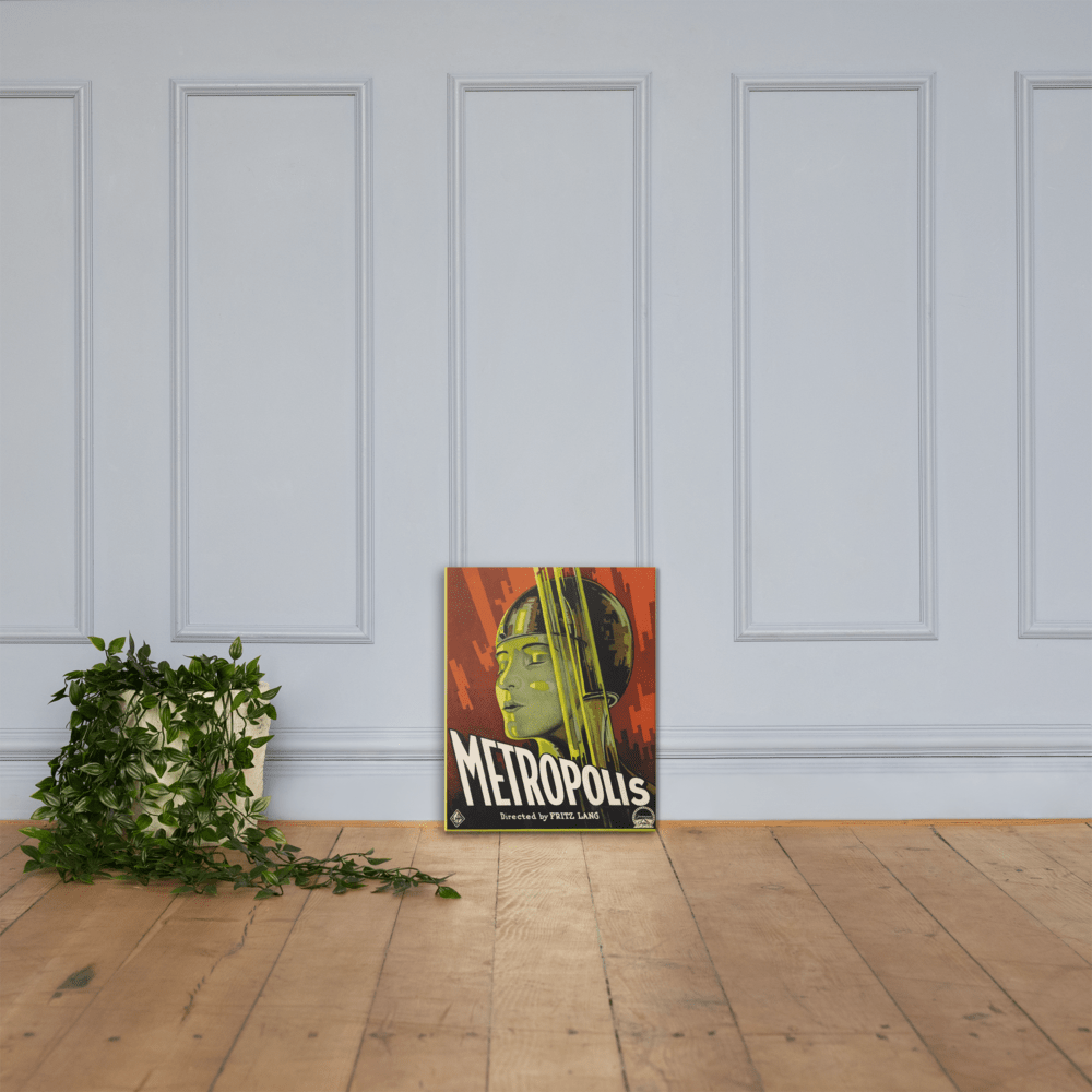 Metropolis Movie Poster Canvas Art - Futureisretro