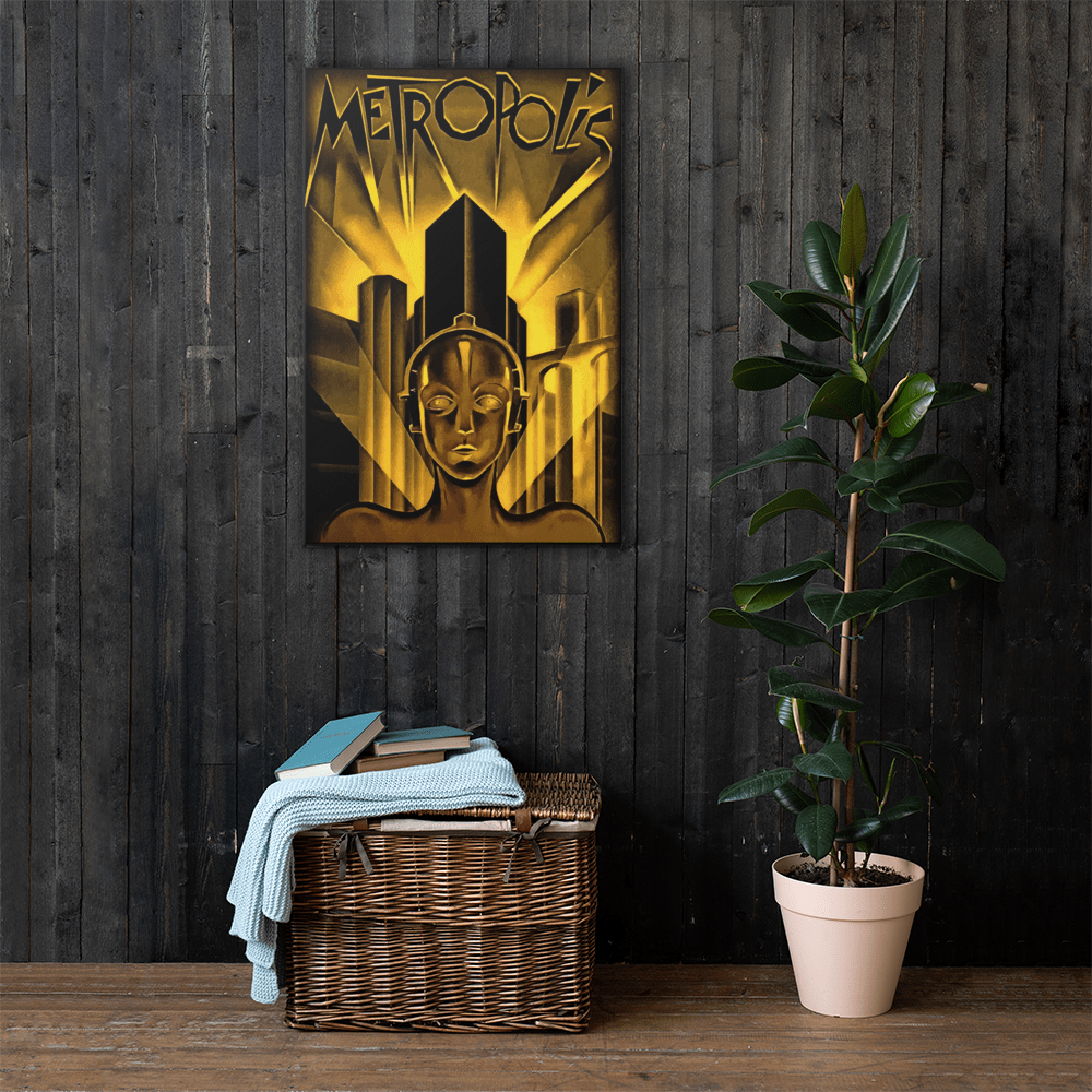Metropolis Vintage Movie Art Canvas - Futureisretro